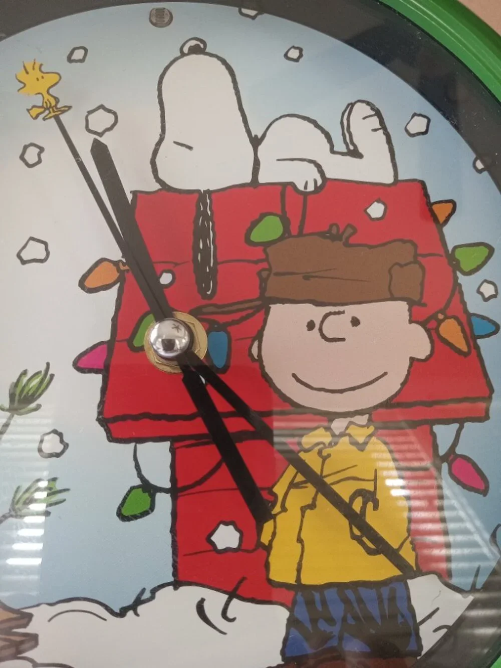 Peanuts Musical Christmas Clock Snoopy 7.5